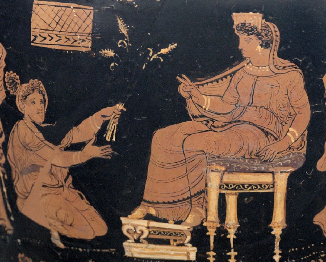 Misteri Eleusini Demetra riceve Persefone