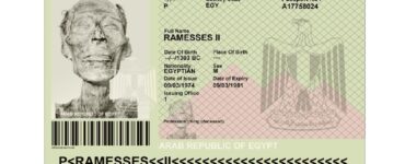 la mummia di Ramses II non può viaggiare senza passaporto