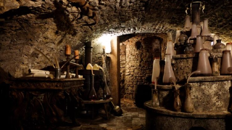 lo Speculum Alchemiae laboratorio segreto sotterranei Praga