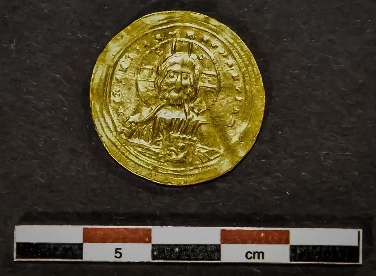 moneta d'oro bizantina rappresentazione