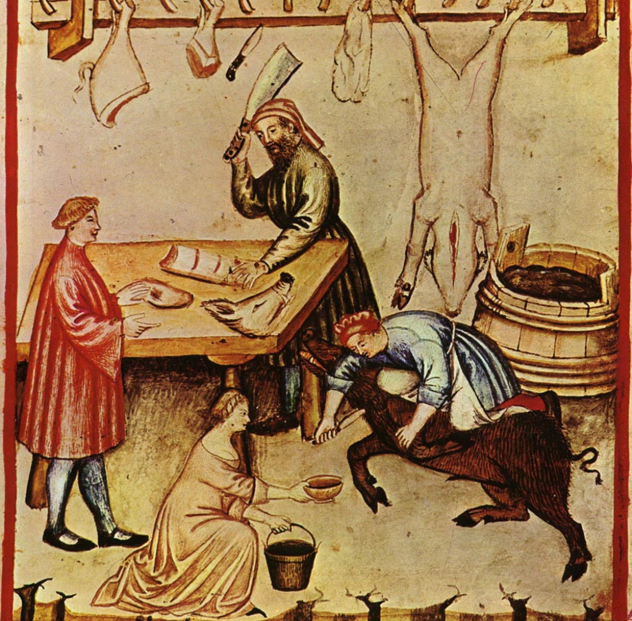 alimentazione medievale rappresentazione