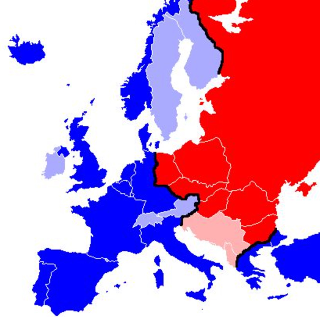 Cortina di Ferro immagine divisione Europa