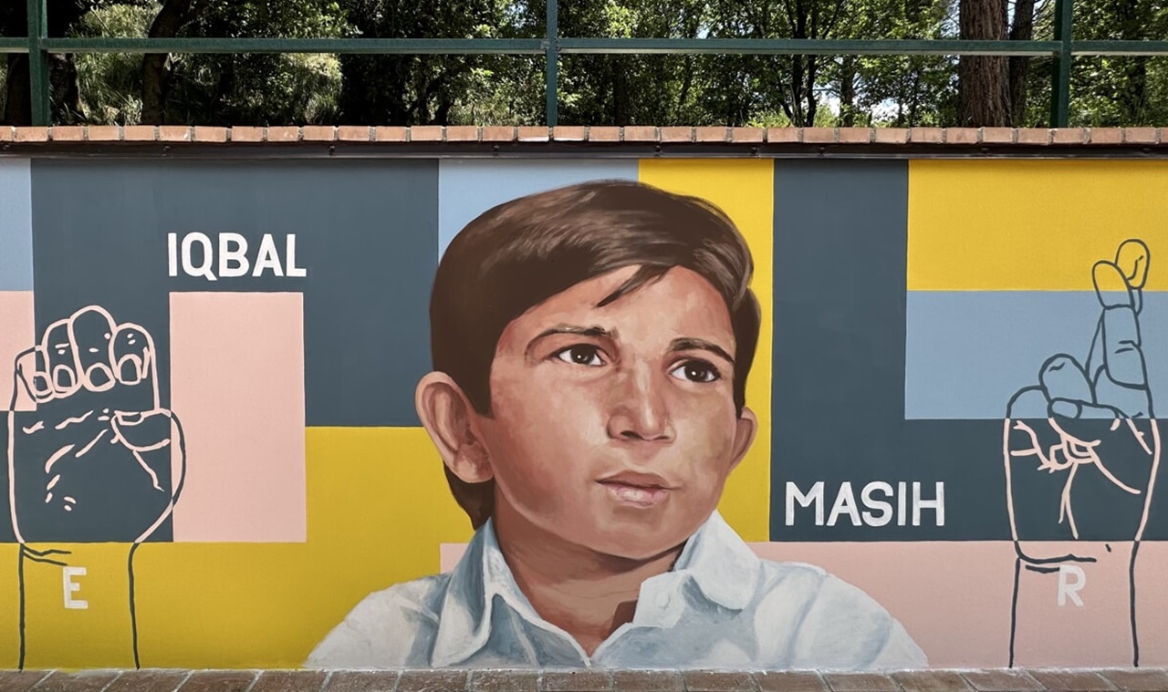 Iqbal Masih murales dedicato