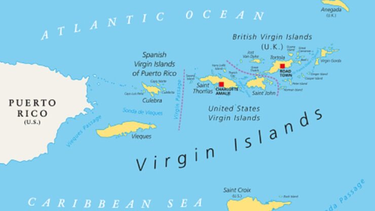 31 marzo mappa Isole Vergini