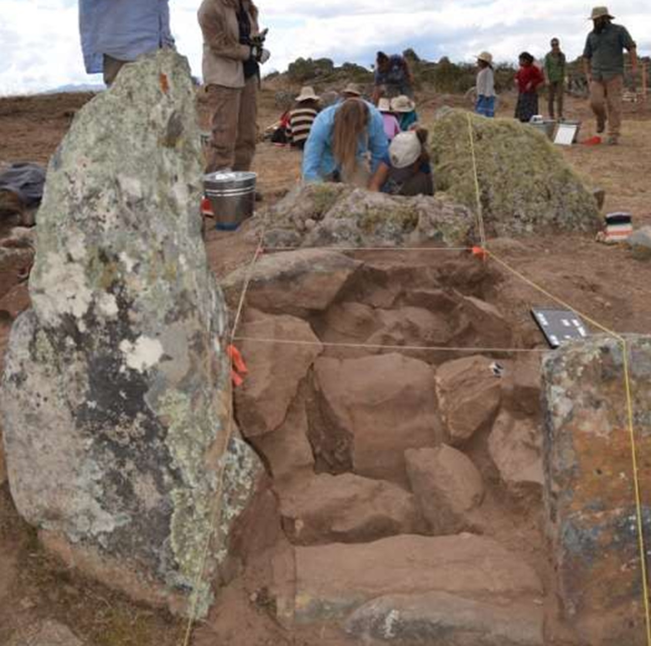 struttura megalitica scavi nel sito
