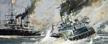 Rappresentazione Battaglia di Tsushima, conclusasi il 28 maggio 1905