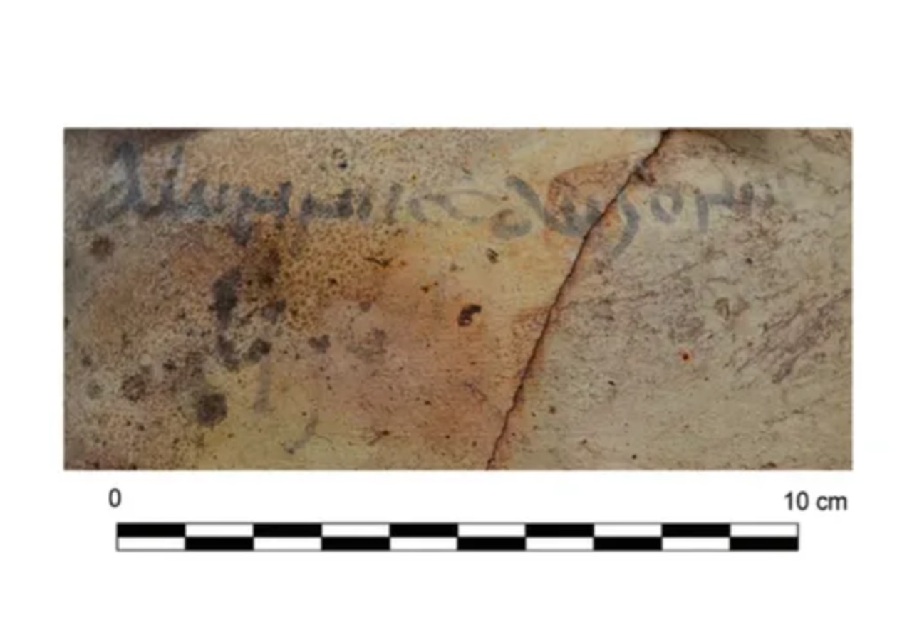 barca romana foto iscrizione