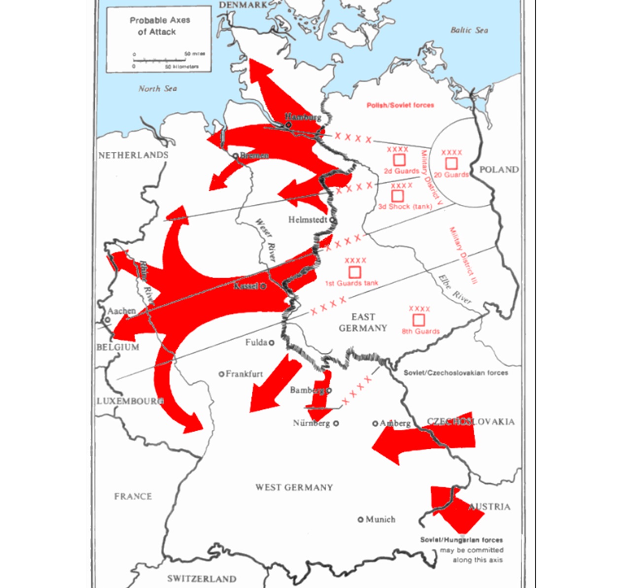 Sette Giorni al Fiume Reno piano d'attacco attraverso Germania