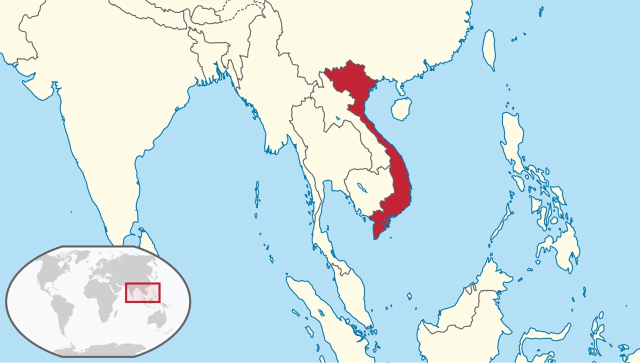 14 giugno mappa Vietnam