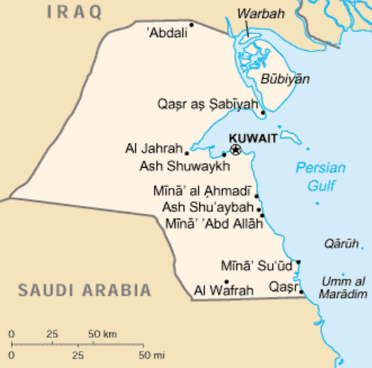 19 giugno foto mappa Kuwait