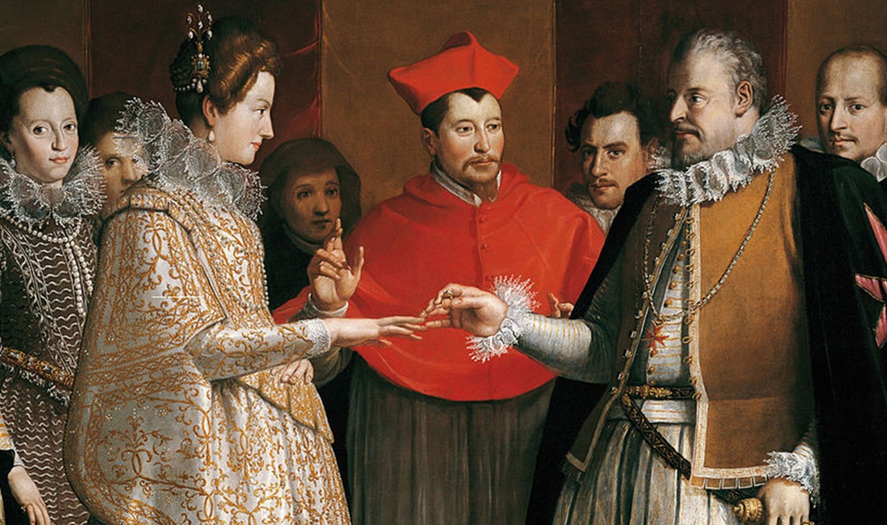 mutande Caterina de' Medici ed Enrico II