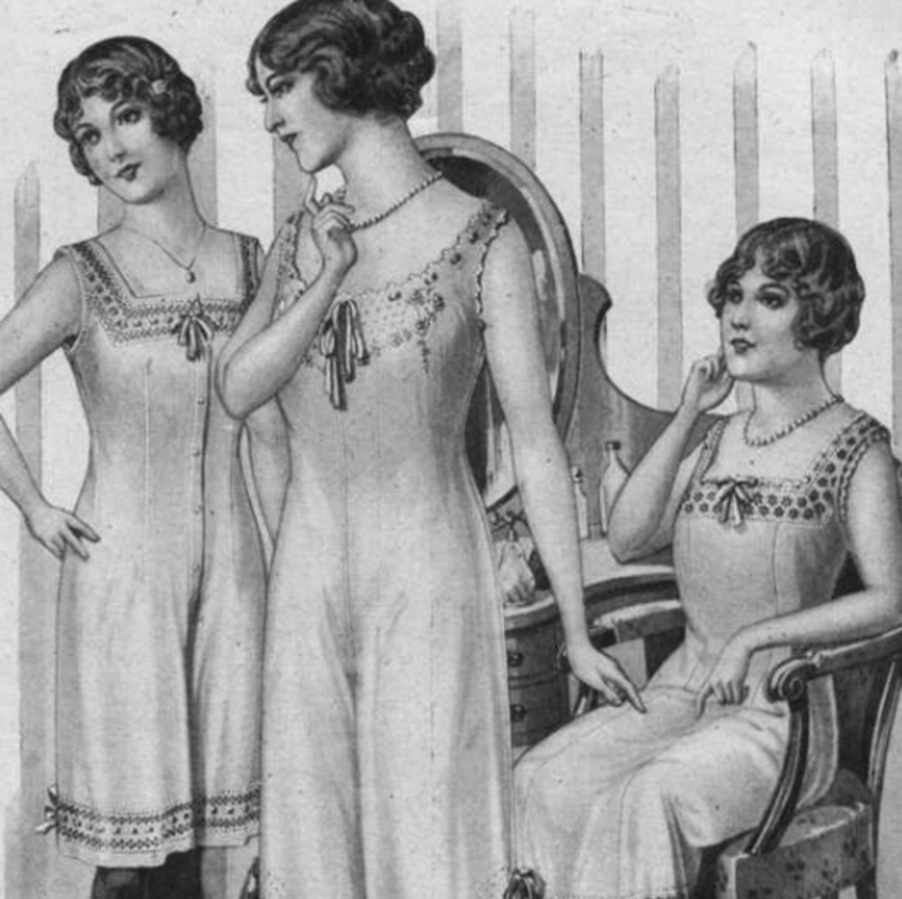 mutande intimo femminile 1920