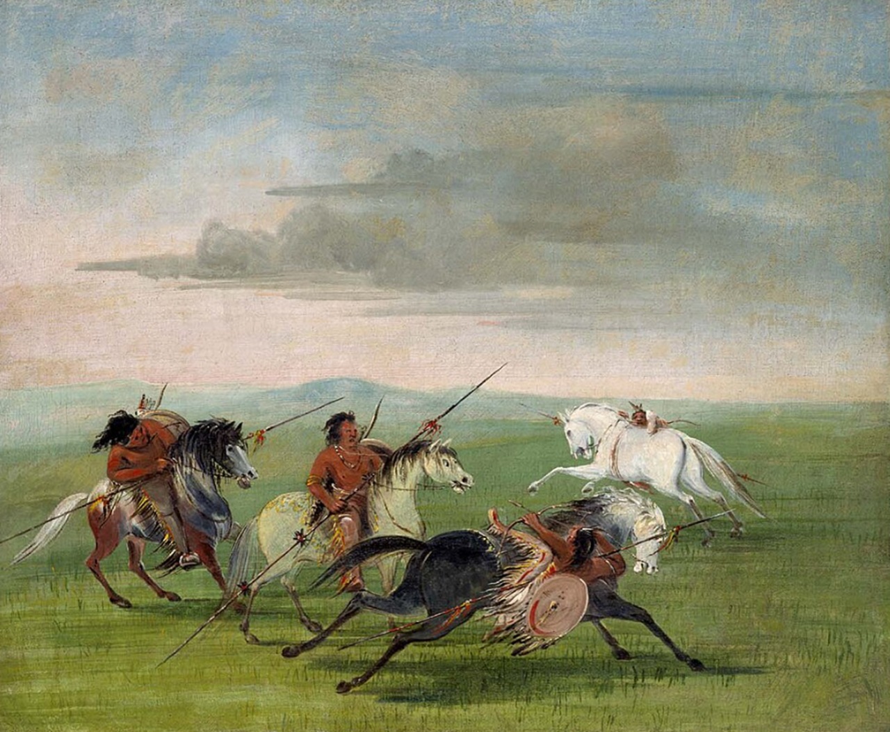 Comanche dipinto di George Catlin