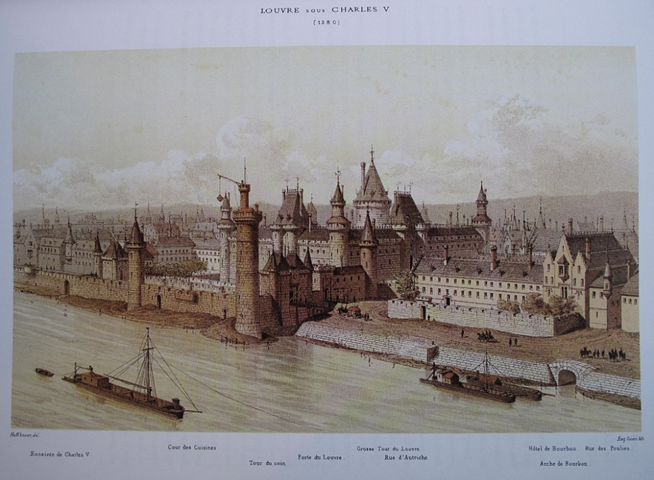 Louvre medievale come veniva immaginato nel XIX secolo