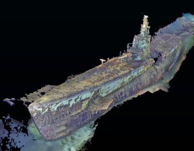 sottomarino americano ricostruzione digitale