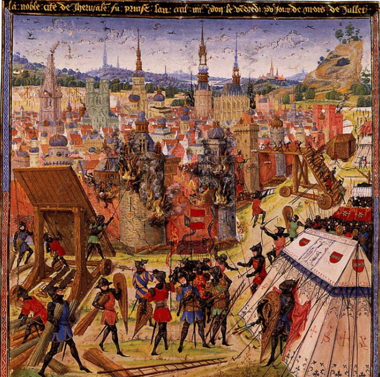 Guglielmo Embriaco assedio Gerusalemme secondo manuale medievale