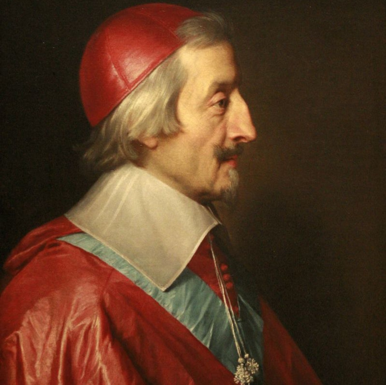 cardinale, ritratto anziano Mazzarino