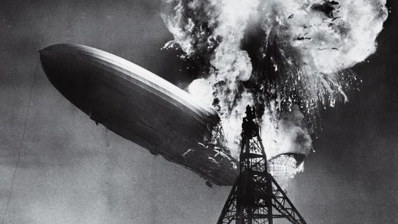Immagini disastro dell'Hindenburg