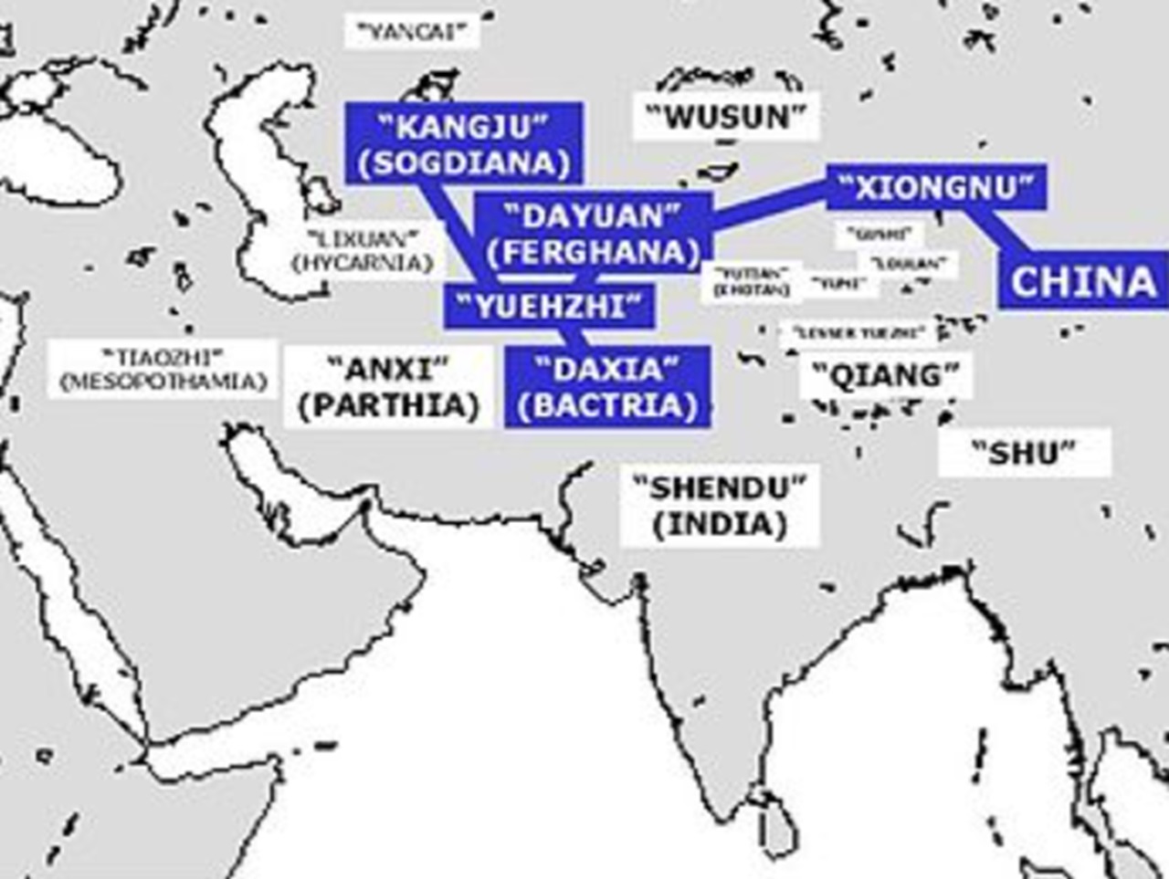 reperti in oro immagine mappa Kangju