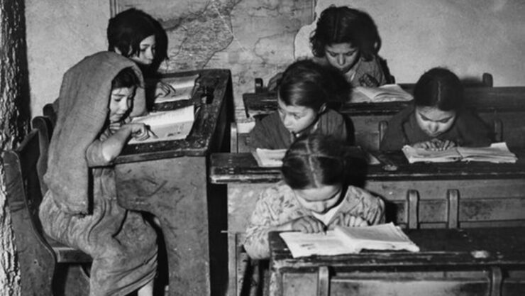 Immagine scuola italiana, oggetto della legge Coppino del 15 luglio 1877