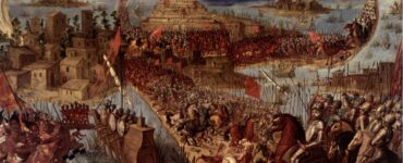 Affresco conquista di Tenochtitlan del 13 agosto 1521