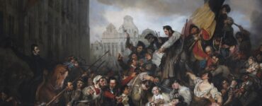 Quadro rivoluzione belga, esplosa a Bruxelles il 25 agosto 1830