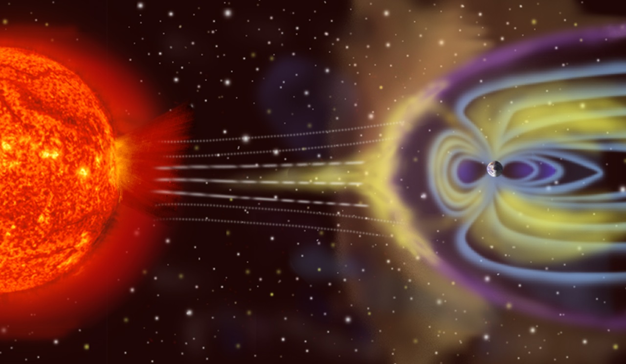 28 agosto raffigurazione semplificata tempesta solare