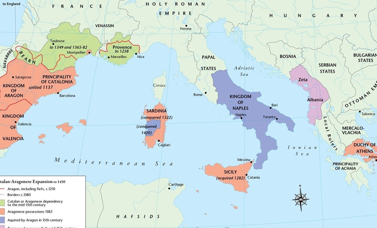 Sicilia conquiste aragonesi tra XIII, XIV e XV secolo