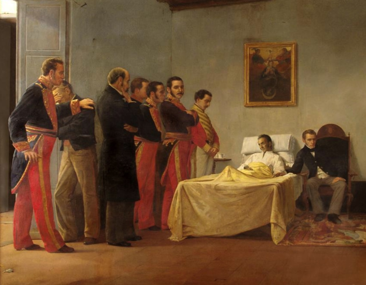 Simón Bolívar letto di morte 1830