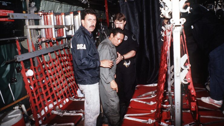 Manuel Noriega foto arresto DEA