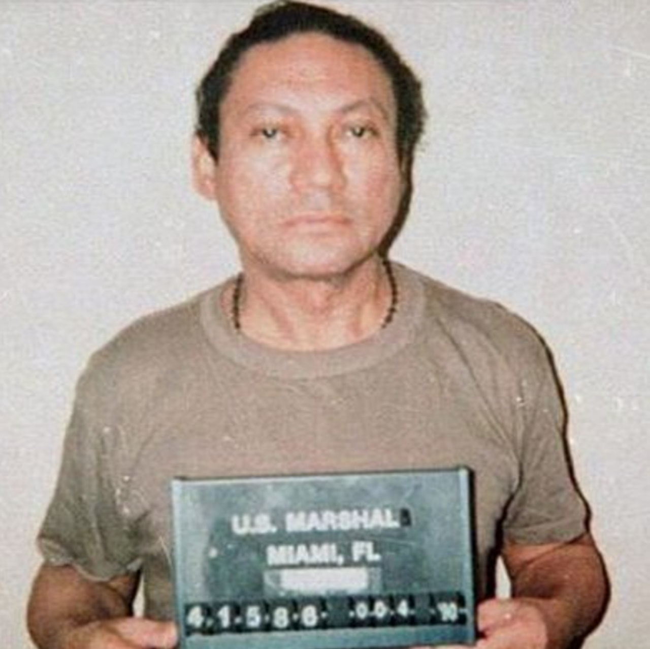 Manuel Noriega foto segnaletica