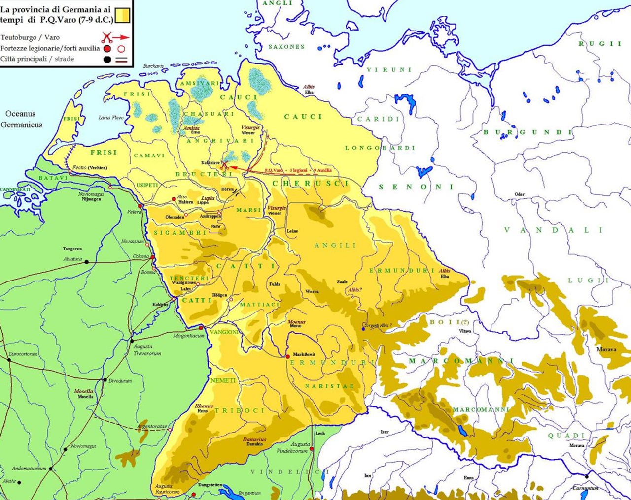 11 settembre mappa Germania