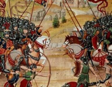 rappresentazione battaglia di Poitiers, avvenuta il 19 settembre 1356