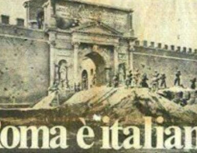 Giornale recante notizia presa di Roma del 20 settembre 1870