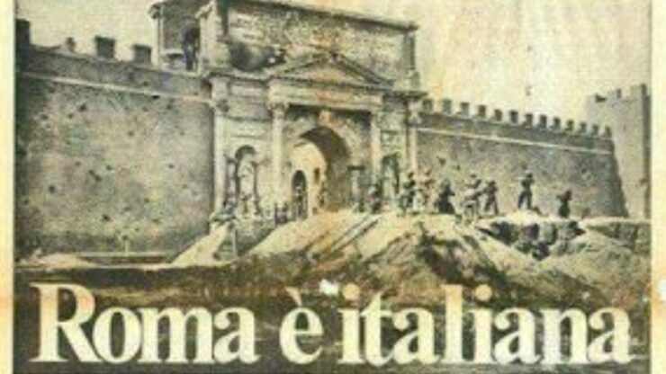 Giornale recante notizia presa di Roma del 20 settembre 1870