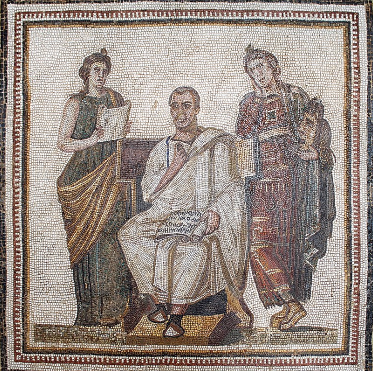 21 settembre Virgilio e le sue muse, mosaico in Tunisia