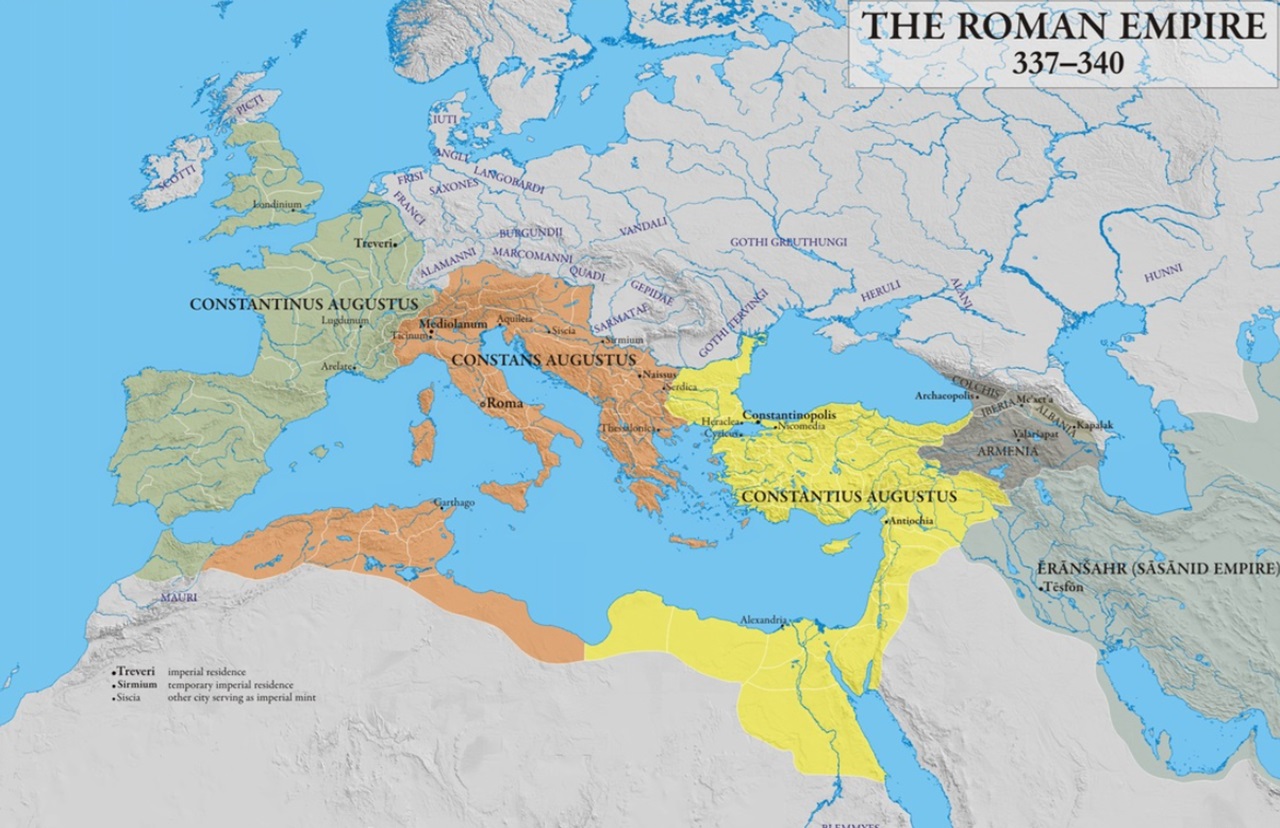 9 settembre successione Costantino 337