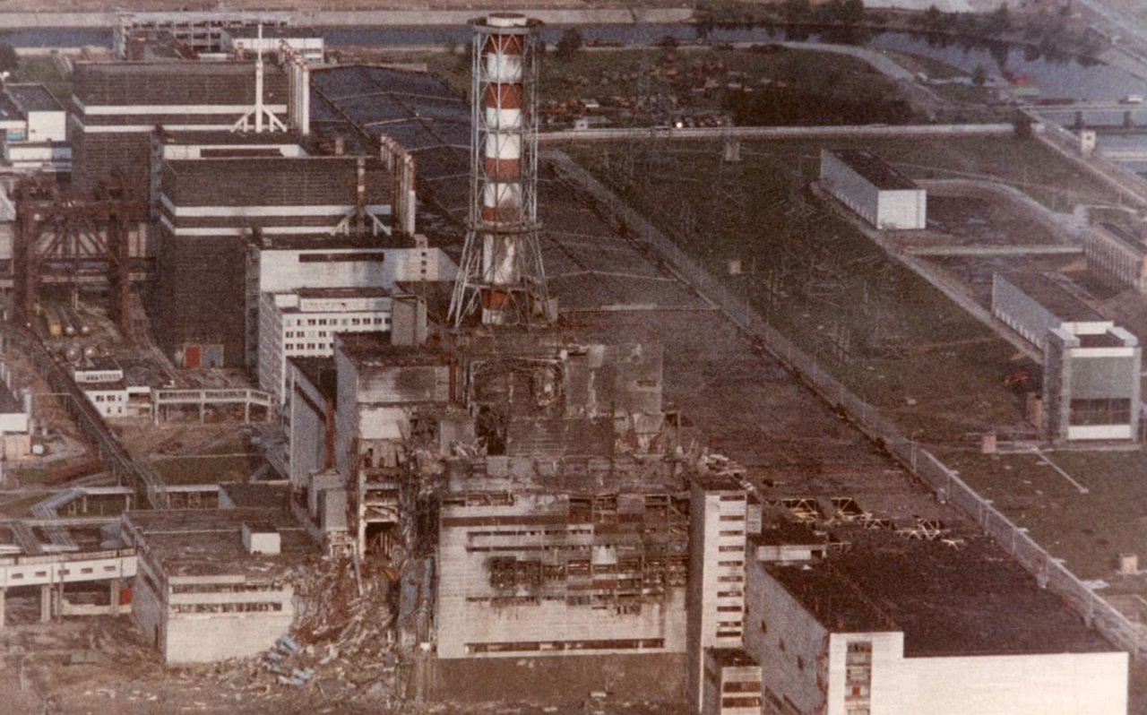 tre eroi di Chernobyl foto centrale