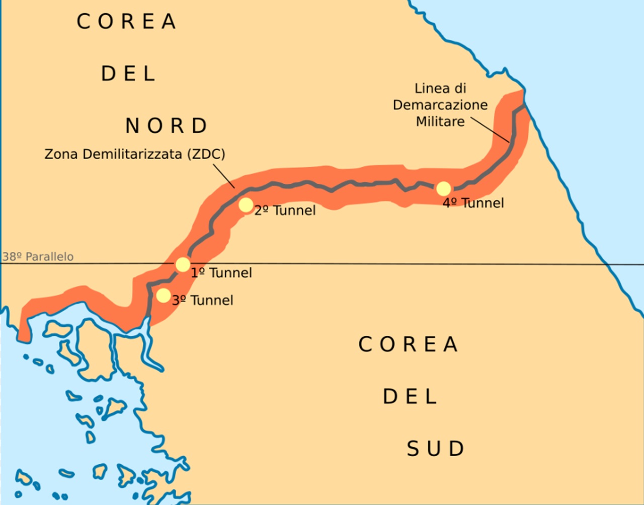 ZDC confine Corea del nord e Corea del sud