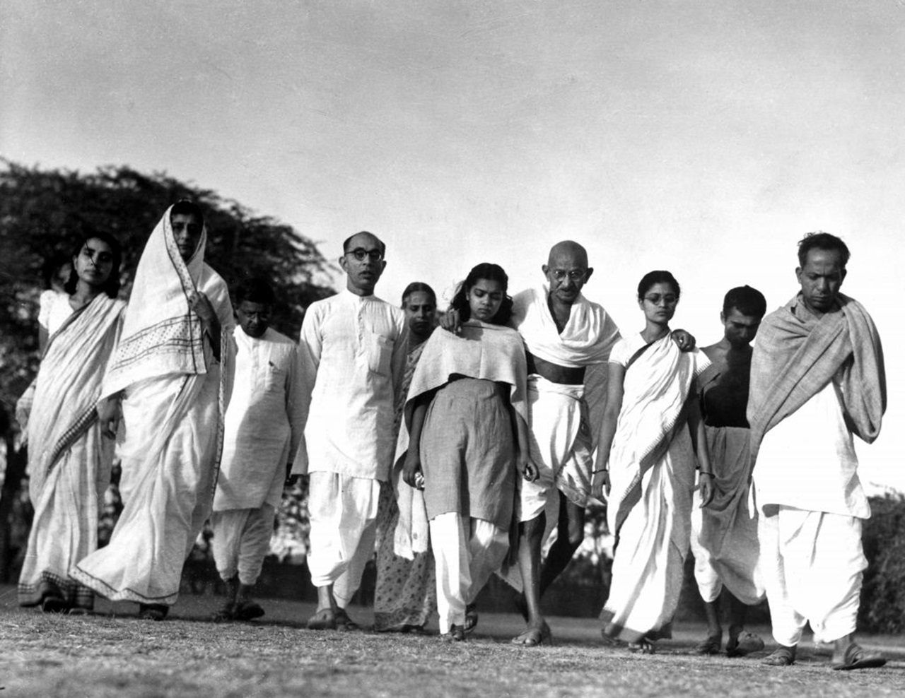 Gandhi in protesta