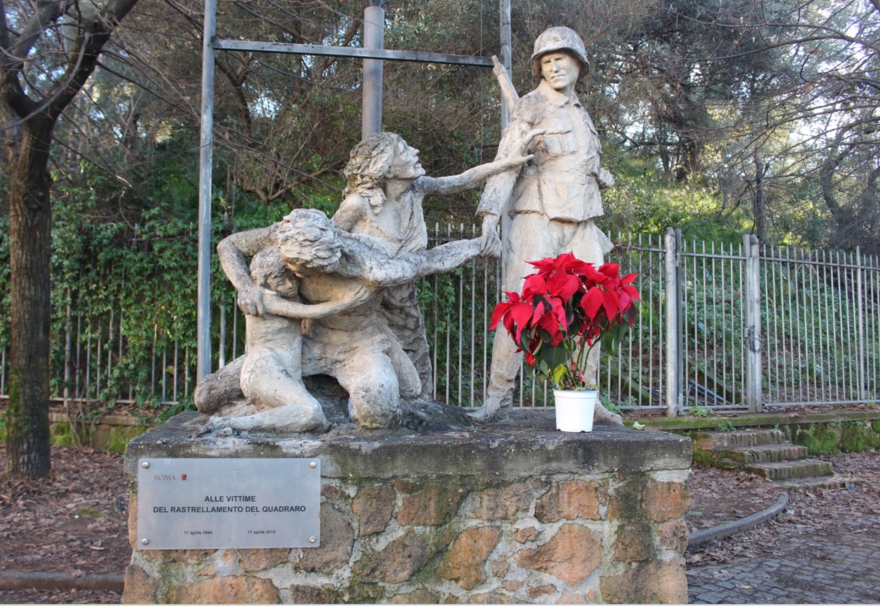 Quadraro statua dedicata alle vittime rastellamento