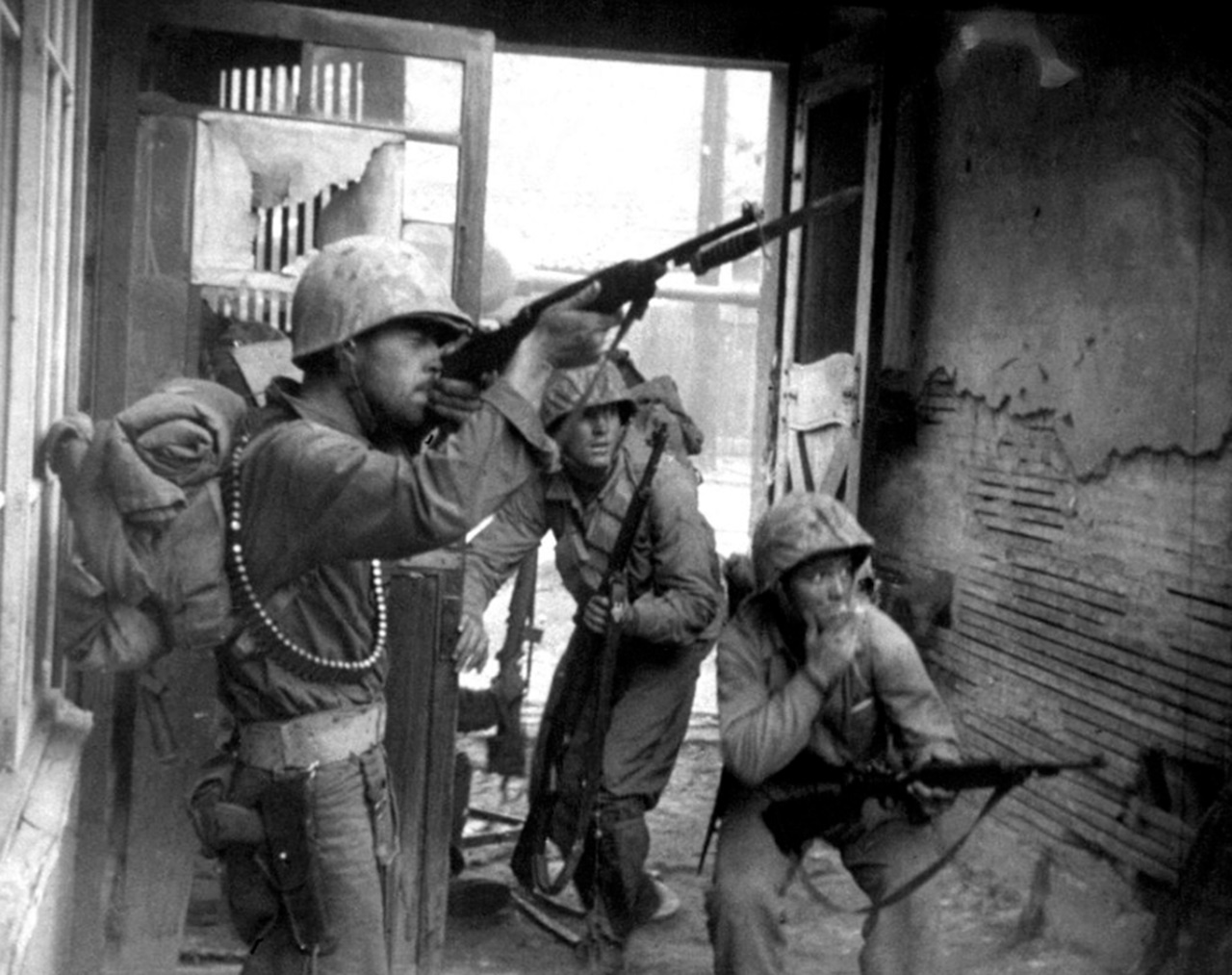 baionetta americani a Seul guerra di Corea 1950