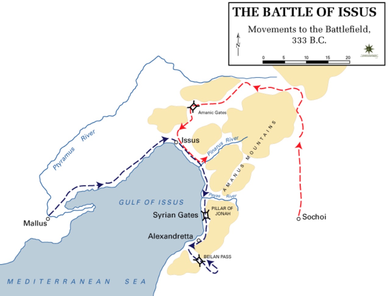 5 novembre schieramenti battaglia di Isso 333 a.C.