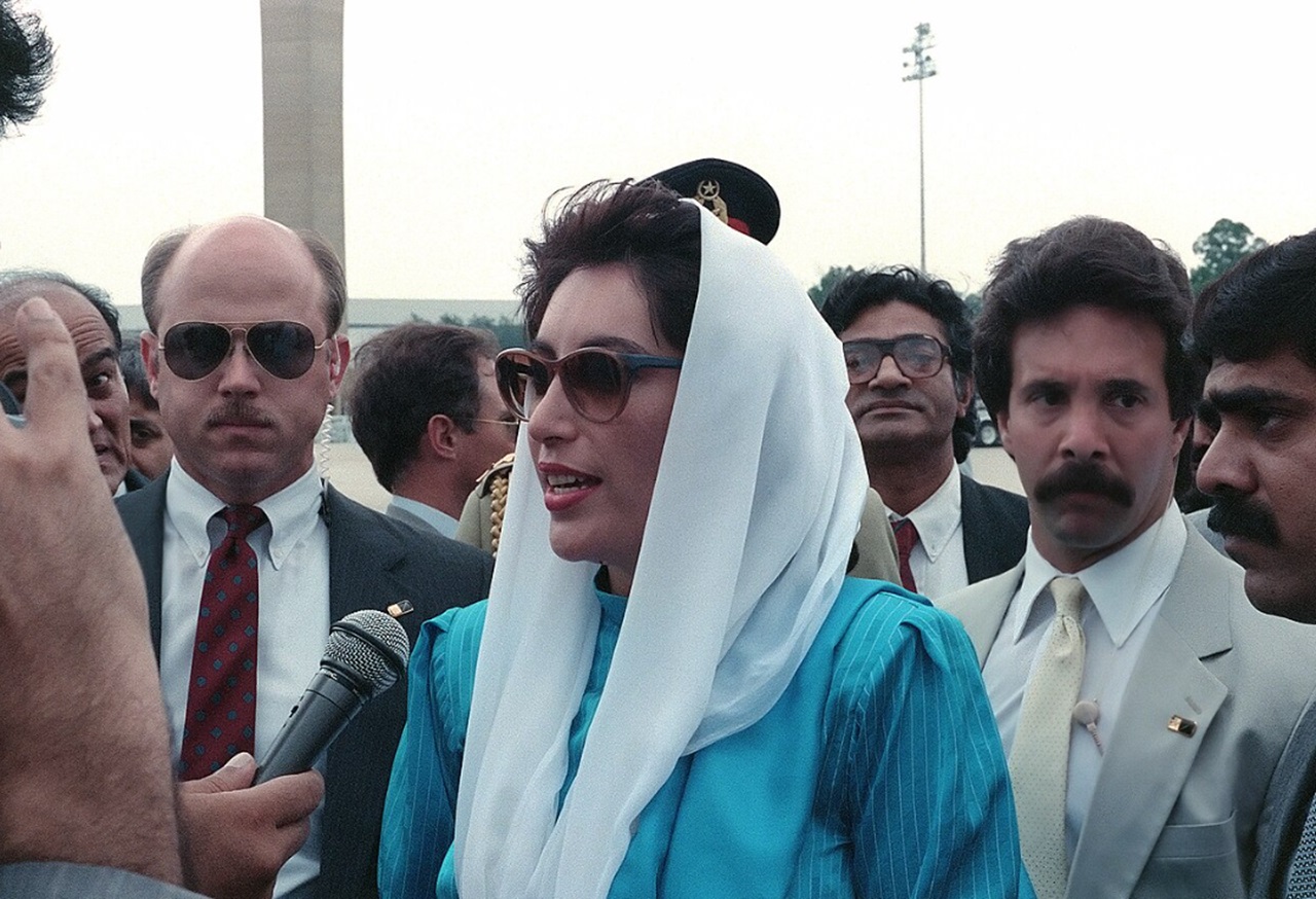 Benazir Bhutto a Washington nel 1989