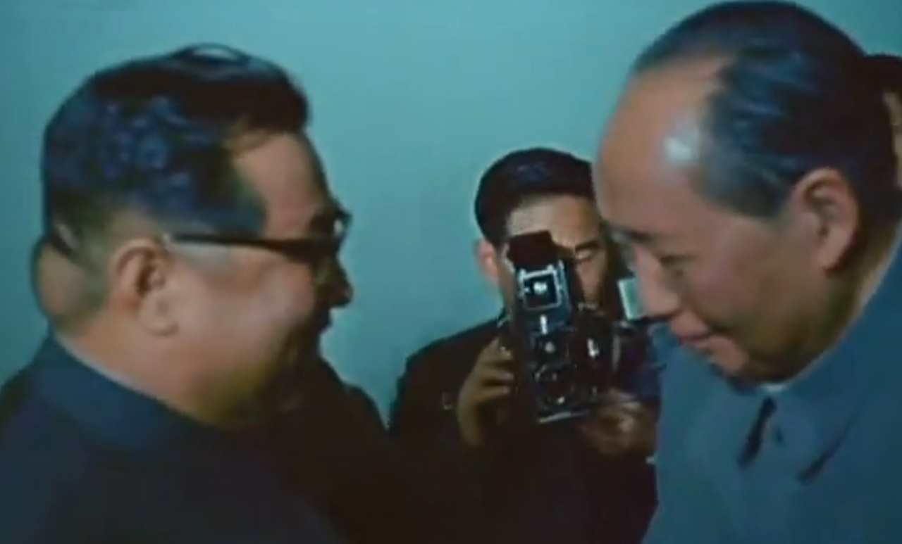 Kim Il-sung con Mao Zedong