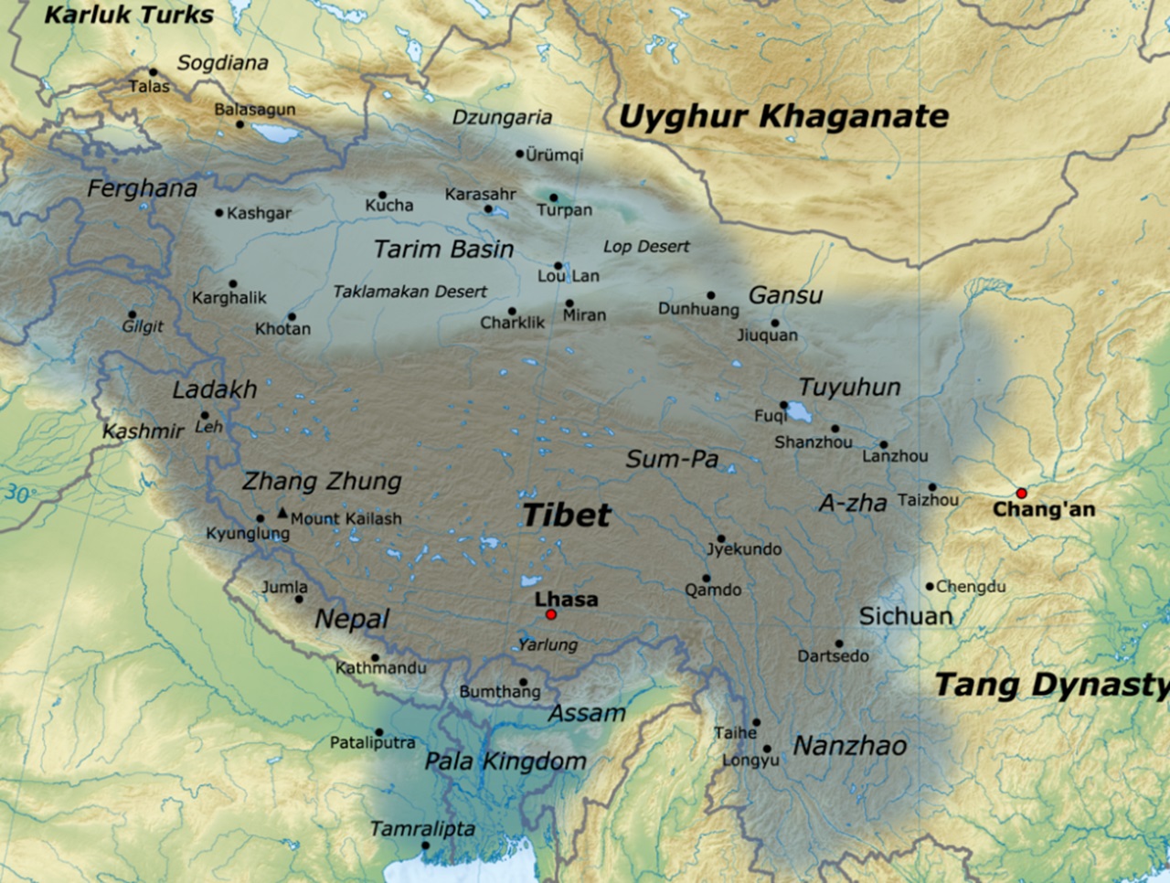 12 novembre espansione ed influenza del grande Impero tibetano