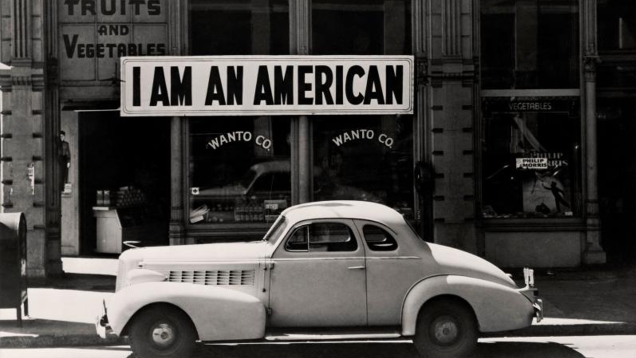 Dorothea Lange foto cartello