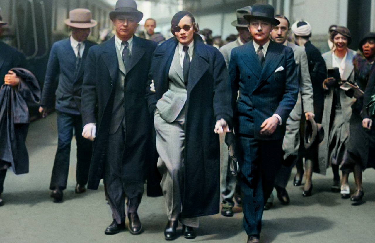 Marlene Dietrich arrivo a Parigi nel maggio 1933