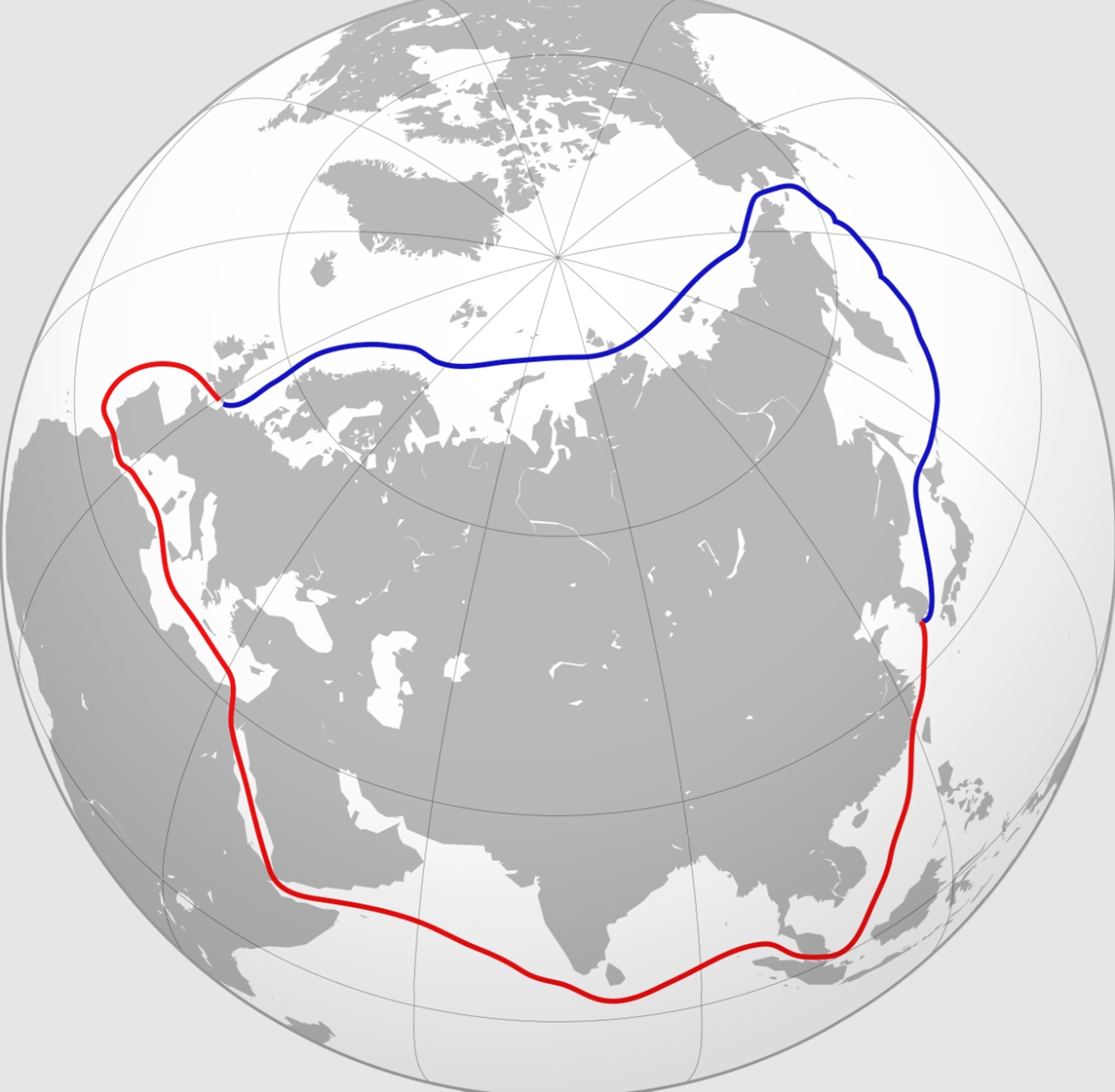 Canale di Suez comparazione cn Tratta Artica