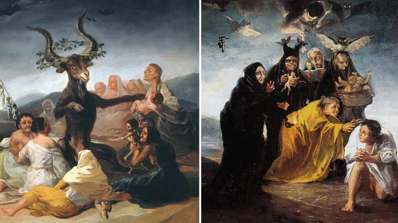 Francisco Goya in un mondo di streghe, satanassi e messe nere